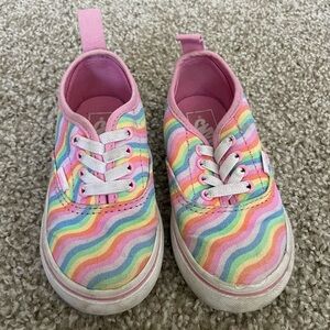 Vans Kids Rainbow Wave Sneakers - Pink, Pastel Rainbow